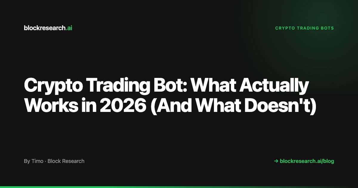 Crypto Trading Bot: What Actually Works in 2026 (And What Doesn't)