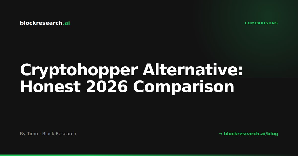 Cryptohopper Alternative: Honest 2026 Comparison