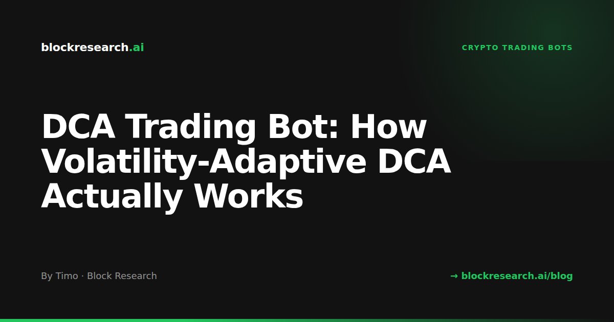 DCA Trading Bot: How Volatility-Adaptive DCA Actually Works